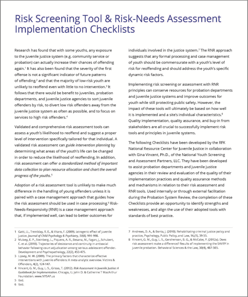 Behavior Risk Assessment Screen Screening and Assessment | National Resource Center for the ...